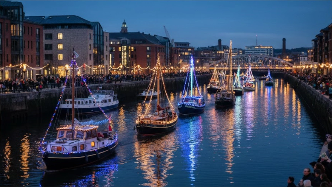 Experience an alternative Christmas illumination focused on Bristol Harbourside