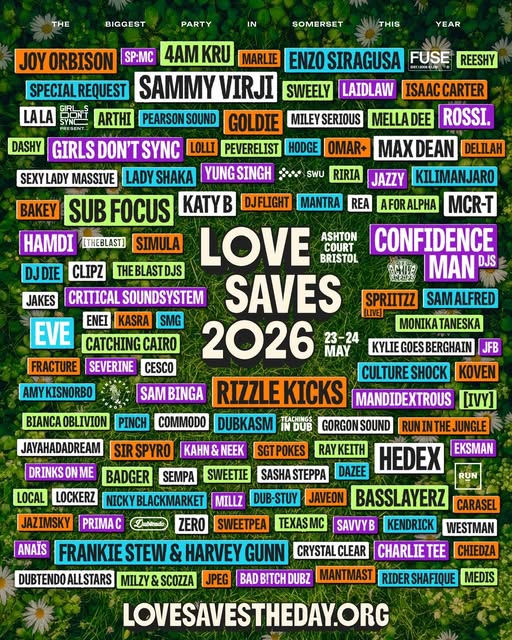 love saves the day 2026 lineup